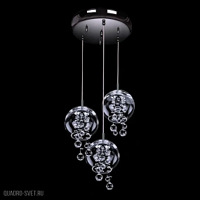 Подвесной светильник с хрусталем ArtGlass TALE OF RAIN 03-CH-NI-CE