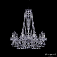 Хрустальная подвесная люстра Bohemia IVELE Crystal 1409/10/240/h-76 Ni
