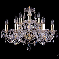 Хрустальная подвесная люстра Bohemia IVELE Crystal 1402/6+3/195/G