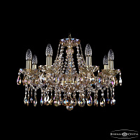 Хрустальная подвесная люстра Bohemia IVELE Crystal 1413/8/200/G/M701