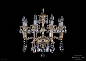Литая подвесная люстра с хрусталем Bohemia IVELE Crystal 1704/8/150/A/GW