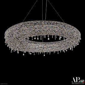 Хрустальная подвесная светодиодная люстра APL LED Rimini S502.0.120.B.4000.Clear.801.733.Balls