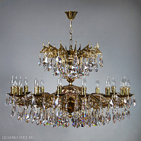 Люстра большая AMBIENTE Leon 2128/16 PB Tear Drop