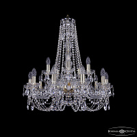 Большая хрустальная люстра Bohemia IVELE Crystal 1406/10+5/240/h-75 G