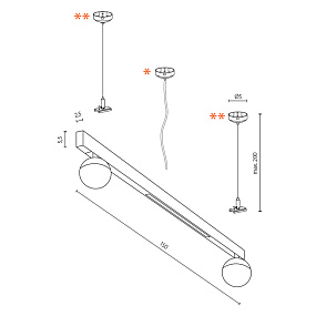Трековый LED светильник для магнитного трека Azzardo Track Magnetic AZ4806
