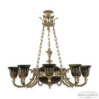 Подвесная люстра Bohemia Ivele Crystal Verona 72009P/9/250 G P2 U Amber-Green/H-1K Y8 FA10B