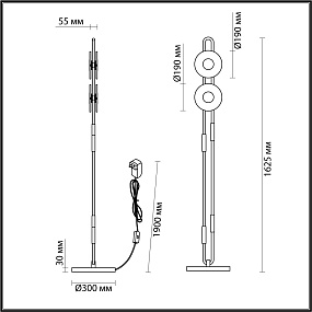 Торшер Odeon Light MAGNET 5407/23FL