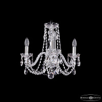 Хрустальная подвесная люстра Bohemia IVELE Crystal 1402/3/160/Ni