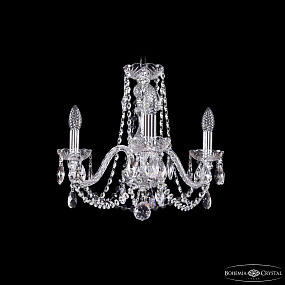 Хрустальная подвесная люстра Bohemia IVELE Crystal 1402/3/160/Ni