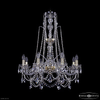 Хрустальная подвесная люстра Bohemia IVELE Crystal 1411/8/240/XL-83 G