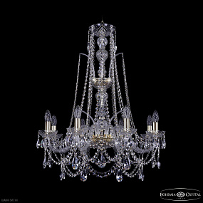 Хрустальная подвесная люстра Bohemia IVELE Crystal 1411/8/240/XL-83 G