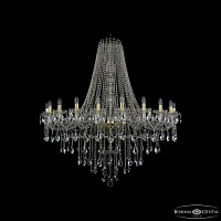Большая хрустальная люстра Bohemia IVELE Crystal 1415/20/460/h-139 G