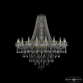 Большая хрустальная люстра Bohemia IVELE Crystal 1415/20/460/h-139 G