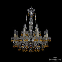 Хрустальная подвесная люстра Bohemia IVELE Crystal 1410/8+4/195/h-63 Pa V1003
