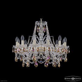Хрустальная подвесная люстра Bohemia IVELE Crystal 1411/12/240 G K777