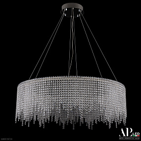 Большая хрустальная светодиодная люстра APL LED Sicilia SH02.93.B.Ni.4000.Dim