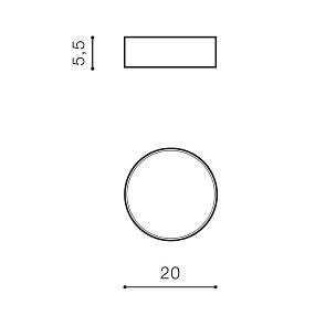 Уличный потолочный LED светильник Azzardo Casper Round AZ4495