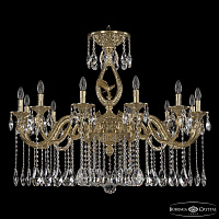 Большая хрустальная люстра Bohemia Ivele Crystal Florence 71401/12/360 A G FE1S