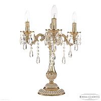 Хрустальная настольная лампа Bohemia IVELE Crystal 73101L/3/125 B GW