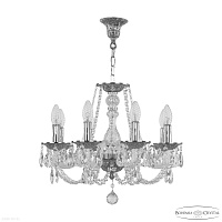 Хрустальная подвесная люстра Bohemia IVELE Crystal 1601/8/165 Ni