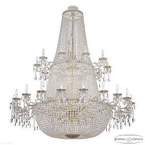 Большая хрустальная люстра Bohemia IVELE Crystal AL2211H201/20+10/162FL/2D WMG