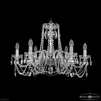 Хрустальная подвесная люстра Bohemia IVELE Crystal 1402/6/240 Ni