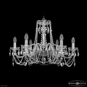 Хрустальная подвесная люстра Bohemia IVELE Crystal 1402/6/240 Ni