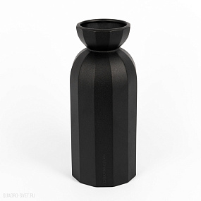 Ваза декоративная (глубокий черный)  CERAMICA DESIGN Lily L VLYL45-9005