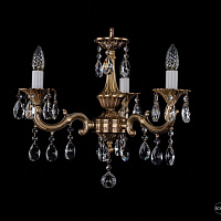 Литая подвесная люстра с хрусталем Bohemia IVELE Crystal 1701/3/181/A/FP