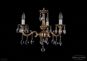 Литая подвесная люстра с хрусталем Bohemia IVELE Crystal 1701/3/181/A/FP