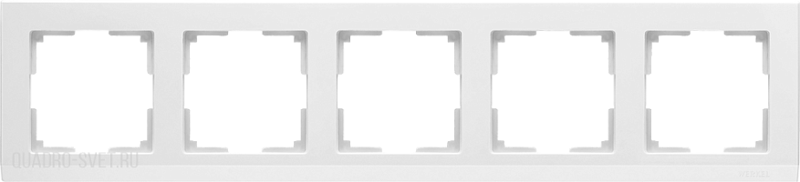 Рамка на 5 постов (белый) Werkel WL04-Frame-05-white