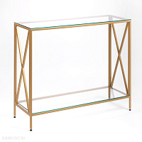 Консольный столик с полкой в прихожую AllConsoles  1031-CG clear