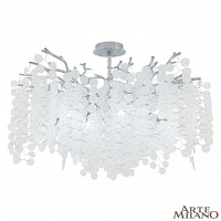Потолочная хрустальная люстра Arte Milano 235901/D760/10/C Cr