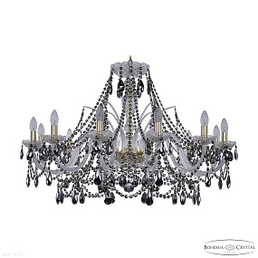 Большая хрустальная люстра Bohemia IVELE Crystal 1411/12/360 G R781