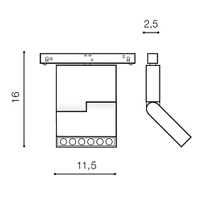 Трековый LED светильник для магнитного трека Azzardo Aldo Track Magnetic AZ4623