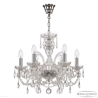 Хрустальная подвесная люстра Bohemia IVELE Crystal 105/6/165 Ni