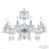 Хрустальная подвесная люстра Bohemia IVELE Crystal 117/10/240 Ni