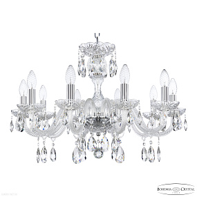 Хрустальная подвесная люстра Bohemia IVELE Crystal 117/10/240 Ni