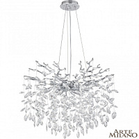 Подвесная хрустальная люстра Arte Milano 239801/D600/8/B Cr