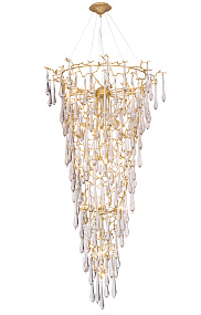 Большая люстра Crystal Lux REINA SP34 D1200 GOLD PEARL