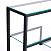 Кованый металлический консольный столик AllConsoles  1014-CB loft clear