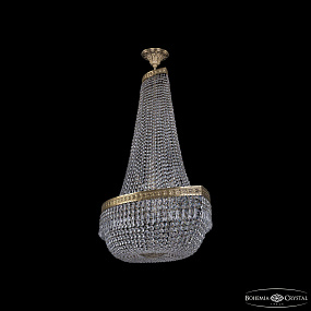 Большая хрустальная люстра Bohemia IVELE Crystal 19013/H2/100IV Pa