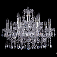 Хрустальная подвесная люстра Bohemia IVELE Crystal 1413/8+4/200/Ni