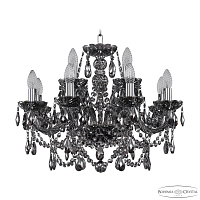 Хрустальная подвесная люстра Bohemia IVELE Crystal 1411/8+4/195 Ni M731
