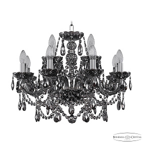 Хрустальная подвесная люстра Bohemia IVELE Crystal 1411/8+4/195 Ni M731