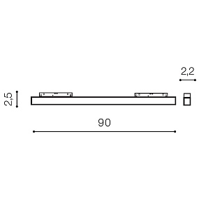 Трековый LED светильник для магнитного трека Azzardo Saga Track Magnetic AZ4611