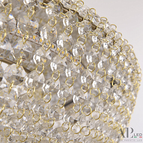Хрустальная подвесная светодиодная люстра APL LED Rimini S502.0.60.A.4000.Gold
