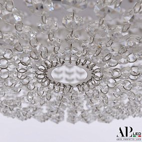 Хрустальная подвесная светодиодная люстра APL LED Sicilia SH501.0.50.A.LED -DIM.Ni