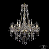 Хрустальная подвесная люстра Bohemia IVELE Crystal 1415/10+5/220/h-86 G