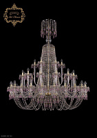 Большая хрустальная люстра Bohemia Art Classic 11.24.24+12+6.530.XL-168.Gd.V7010